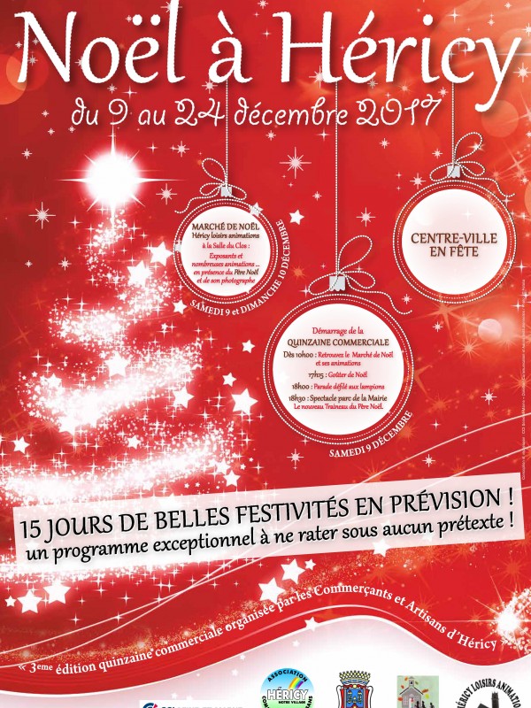 Noël 2017 à Héricy au Pays de Fontainebleau