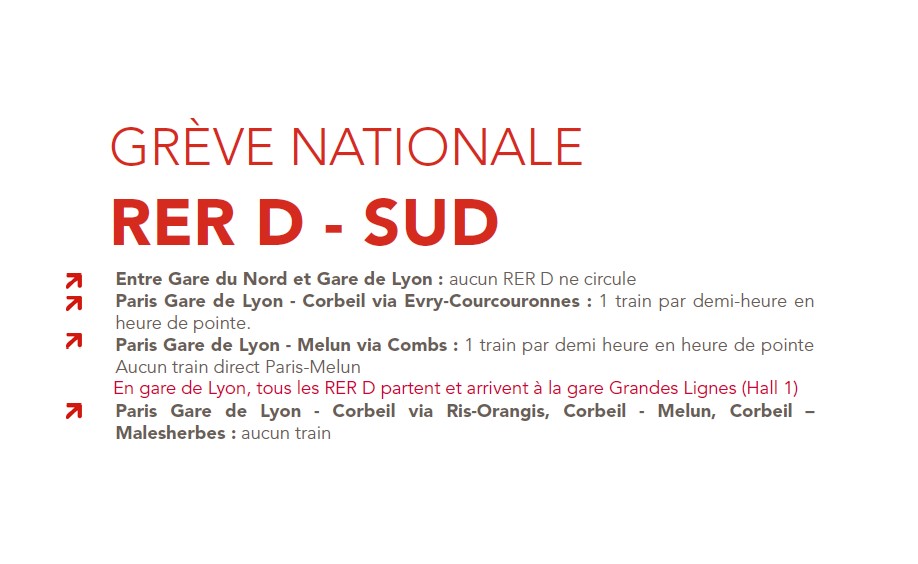 détails gares grève rer d sud