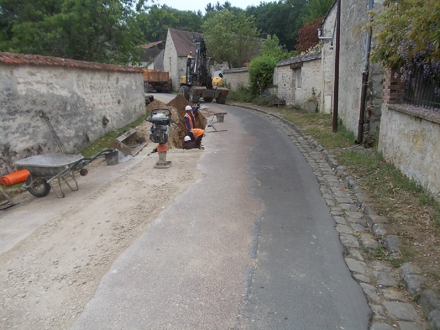 travaux eau potable à Boissy-aux-cailles