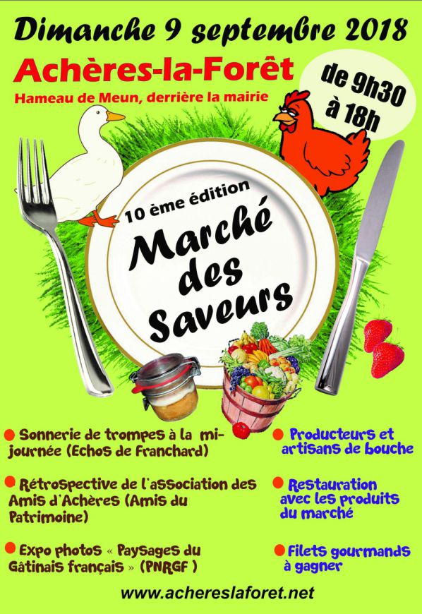 marché des saveurs acheres la foret septembre 2018