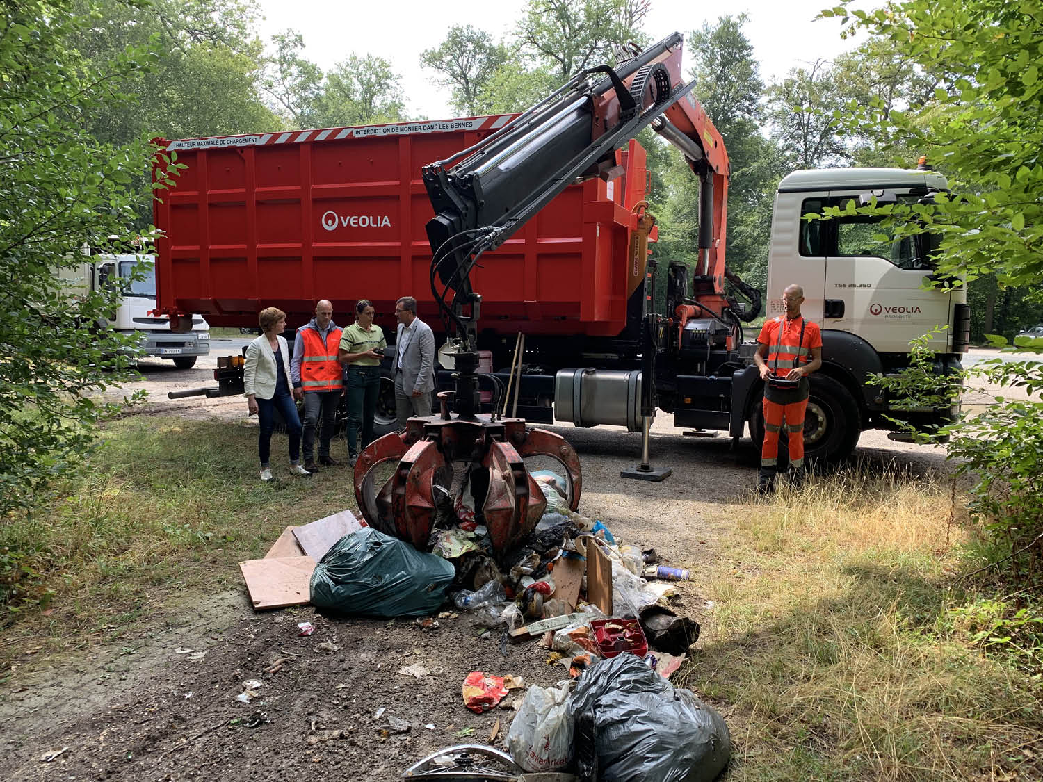 retrait dépot sauvage aout 2019 smictom onf pays de fontainebleau