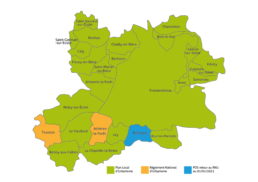 Plan d'ensemble de Fontainebleau